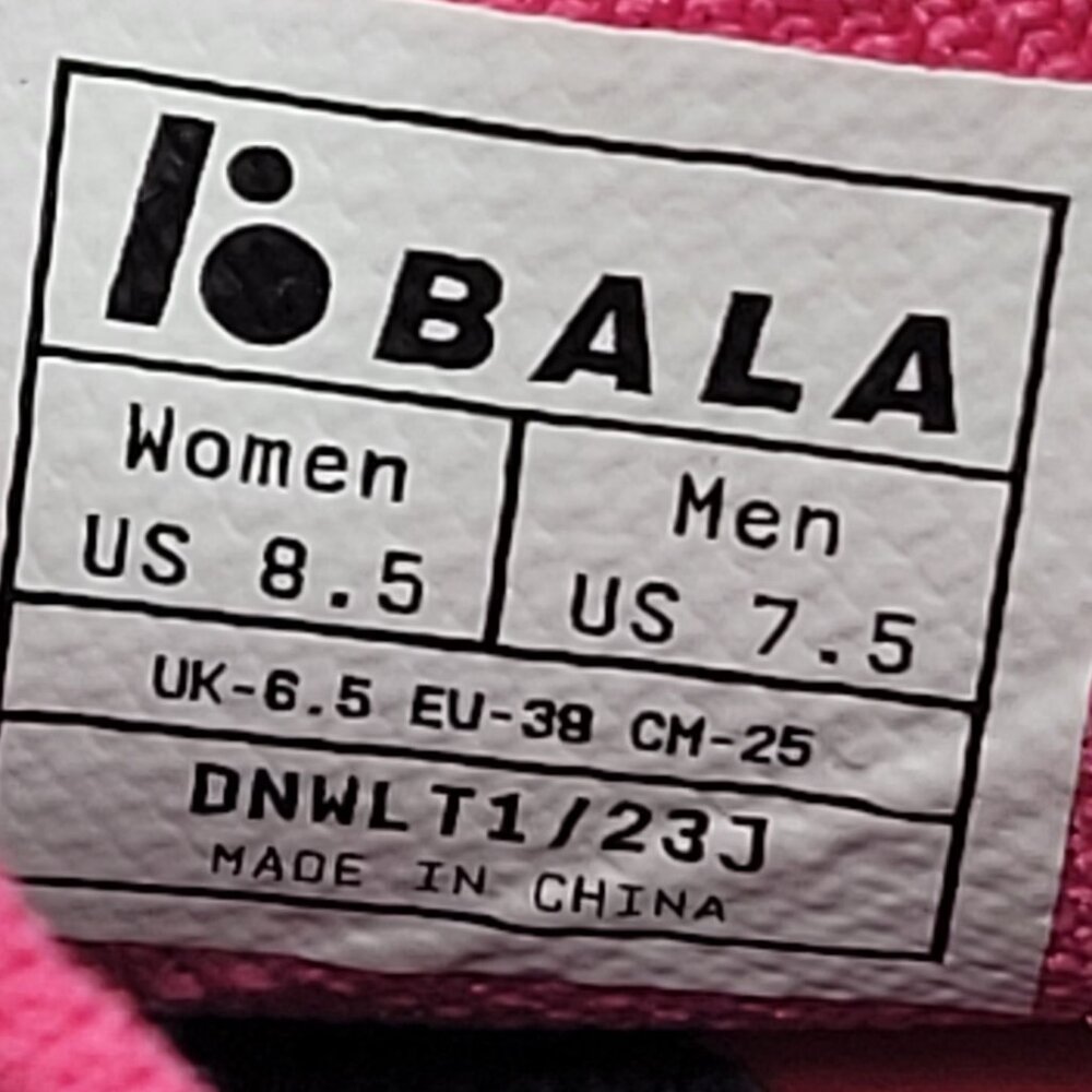 Bala Twelves Women's Defy Pink Sneakers US Size 8.5 - Picture 9 of 9